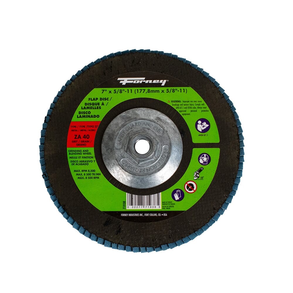 71938 Flap Disc, Type 27, 7 in x 5